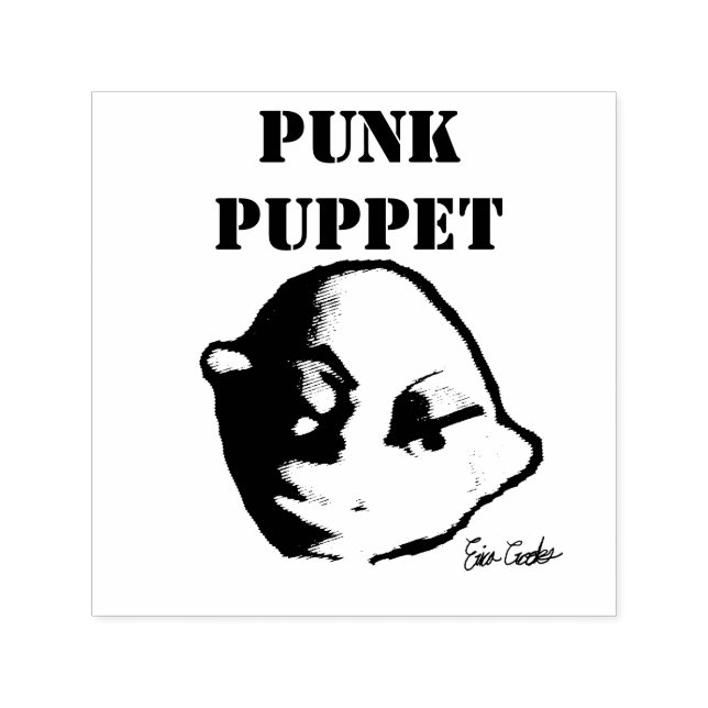 Carimbo Auto Entintado Punk Puppet (design Erica Crooks) (Design)