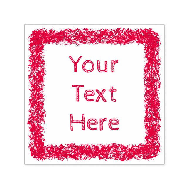 Carimbo Auto Entintado Quadro Rough (Design)