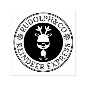 Carimbo Auto Entintado Reindeer de Natal legal Express