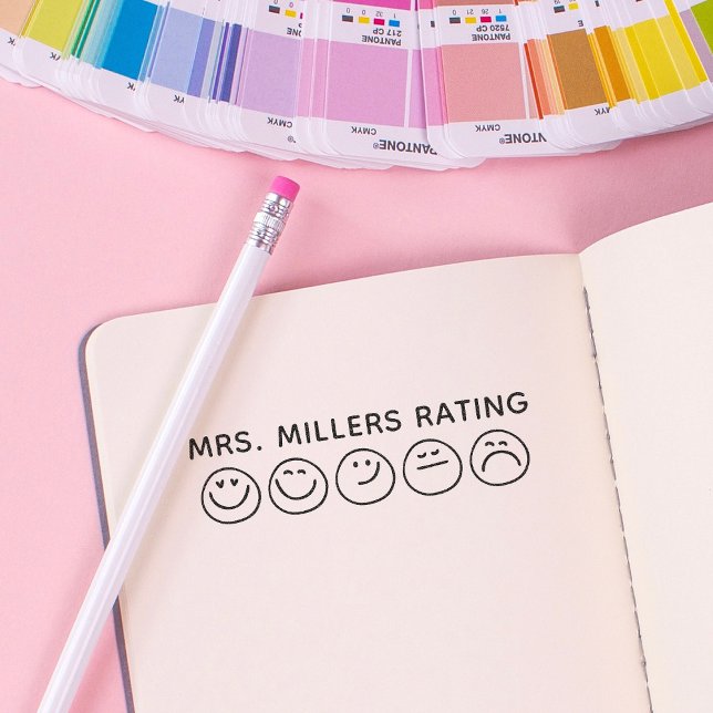 Carimbo Auto Entintado Relatório da Escola de Sala de Aula Personalizada  (Criador carregado)