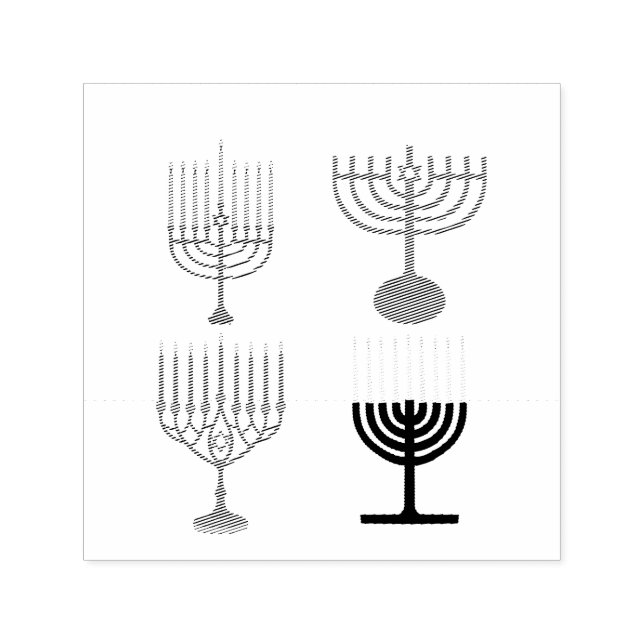 Carimbo Auto Entintado Religião Judaica Hanukkah (Design)