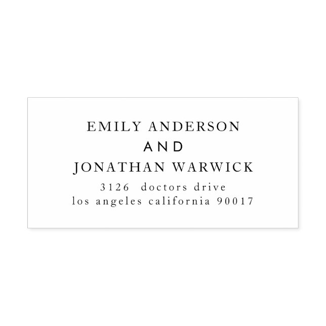 Carimbo Auto Entintado Rendimento do Casamento Negro Moderno (Design)