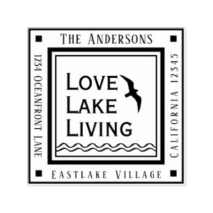 Carimbo Auto Entintado Resort Beach Cottage Lake House