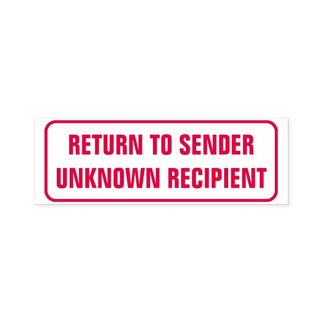 CARIMBO AUTO ENTINTADO "RETORNAR AO ENDER", "DESCONHECIDO DESTINATÁRIO",  (Design)