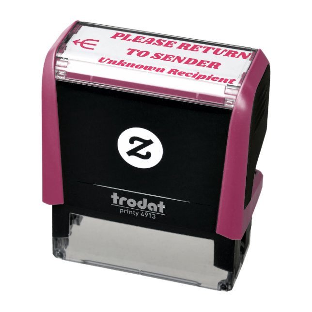 Carimbo Auto Entintado "RETORNE AO ENVIO" "Destinatário Desconhecido" (Produto)