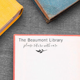 Carimbo Auto Entintado Retorne Com Cinzas Personalizadas De Biblioteca De