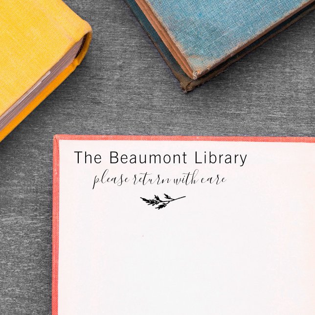 Carimbo Auto Entintado Retorne Com Cinzas Personalizadas De Biblioteca De (Criador carregado)