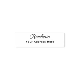 Carimbo Auto Entintado Return Address Elegant