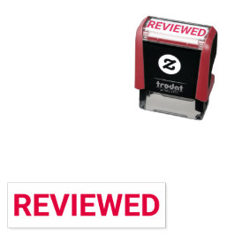 Carimbo Auto Entintado Reviewed Office Stamp