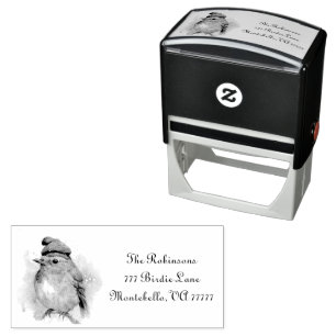Carimbo Auto Entintado Robin Winter Delight, personalizado