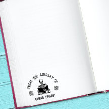 Rosas De Esqueleto Gótico Da Biblioteca Do Livro