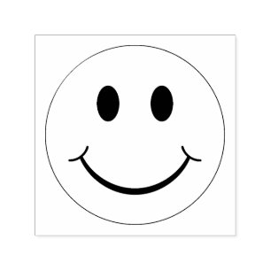 Carimbo Auto Entintado Rosto Feliz