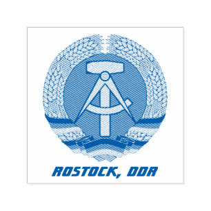 Carimbo Auto Entintado Rostock, DDR, Rostock, Alemanha Oriental Socialist