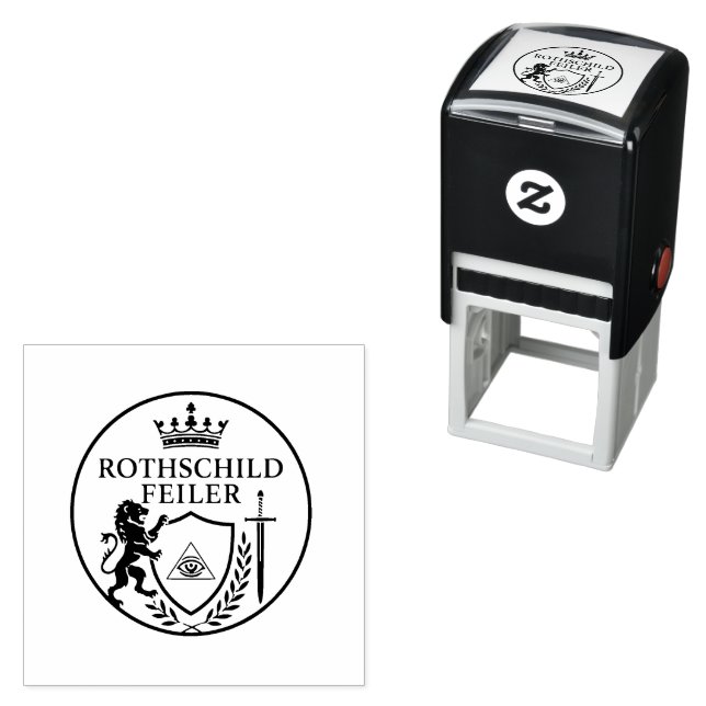 Carimbo Auto Entintado Rothschild-Feiler-Illuminati-Stempel (In Situ)