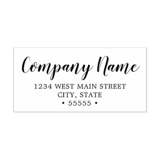 Carimbo Auto Entintado Rótulo de devolução monograma simples