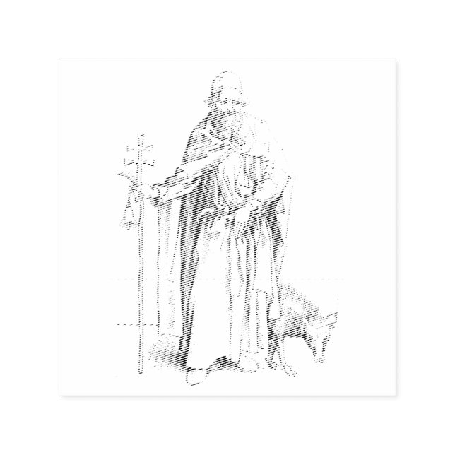 Carimbo Auto Entintado Rua Antônio do Egito, Pai de Todos os Monges (Design)