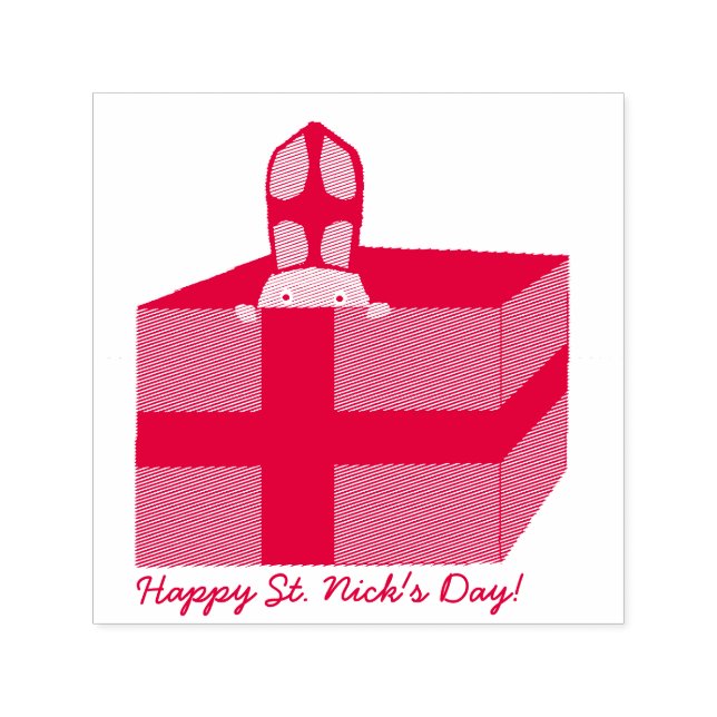 Carimbo Auto Entintado Rua Engraçada, Nicholas Dutch Sinterklaas Kids Art (Design)