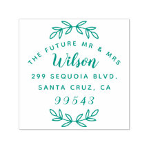 Rusic Script O Futuro Endereço De Sr & Sra. Return