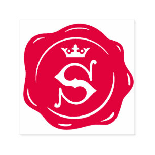 Carimbo Auto Entintado S - Cláusula Antiquada Cera Gótica Coroa Inicial