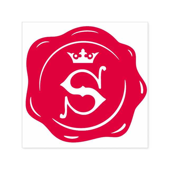 Carimbo Auto Entintado S - Cláusula Antiquada Cera Gótica Coroa Inicial (Design)