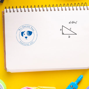 Carimbo Auto Entintado Sala de aula de professores personalizados para c