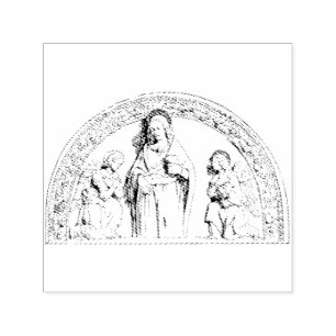 Carimbo Auto Entintado Santo Lúcia de Siracusa por Giovanni della Robbia