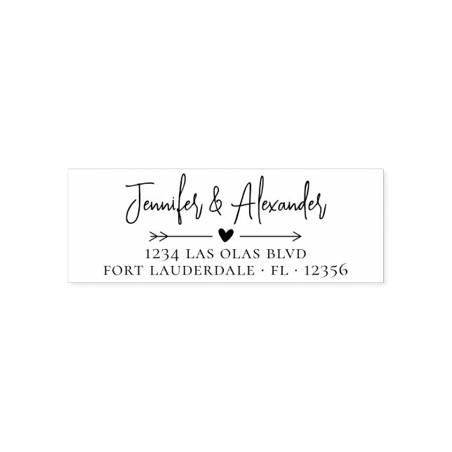 Carimbo Auto Entintado Script de caligrafia de endereço de retorno de cas (Design)