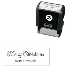 Carimbo Auto Entintado Script de Feliz Natal a partir do Seu Nome
