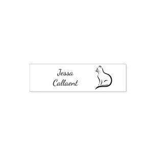 Carimbo Auto Entintado Script minimalista moderno primeiro e sobrenome