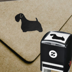 Carimbo Auto Entintado Sealyham Terrier Dog Breed Silhouette
