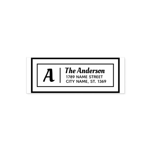 Carimbo Auto Entintado Self Inking Return Address Stamp (Design)