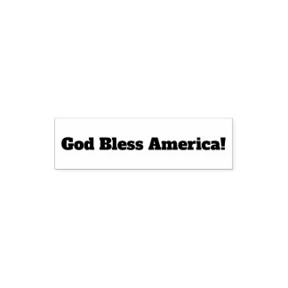 Carimbo Auto Entintado Self Inking Sampter God bless America