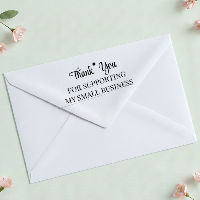 Carimbo Auto Entintado Self Inking Thank You Small Business Rubber Stamp (Criador carregado)