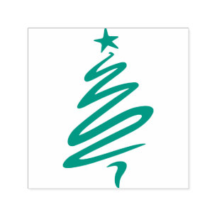 Carimbo Auto Entintado Selo da árvore de Natal