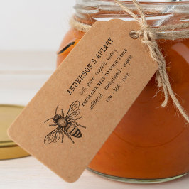 Carimbo Auto Entintado Selo de Mel da Apiária da Família Abelha Amarela V