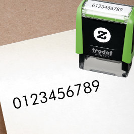 Carimbo Auto Entintado Selo de Texto Numérico Simples de Uma Linha Person