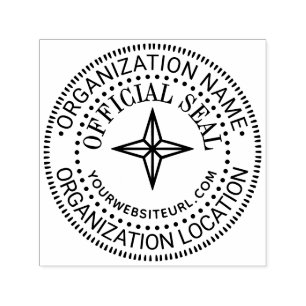 Carimbo Auto Entintado Selo Oficial Personalizado Genérico Estrela 4P2 No