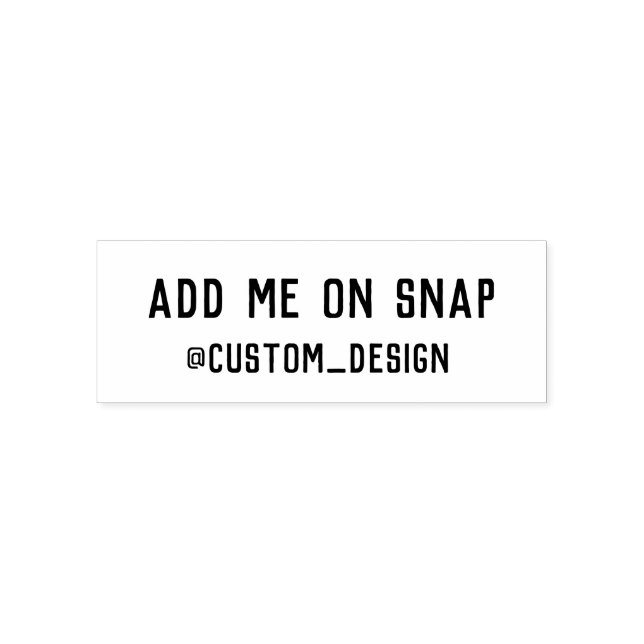 Carimbo Auto Entintado Selo personalizado do Snapchat (Design)