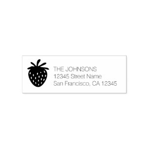 Carimbo Auto Entintado Selos de endereço personalizados com logotipo de m