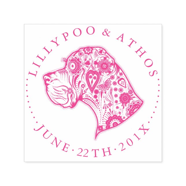 Carimbo Auto Entintado Selos Grandes Dinamarqueses Leves (Design)