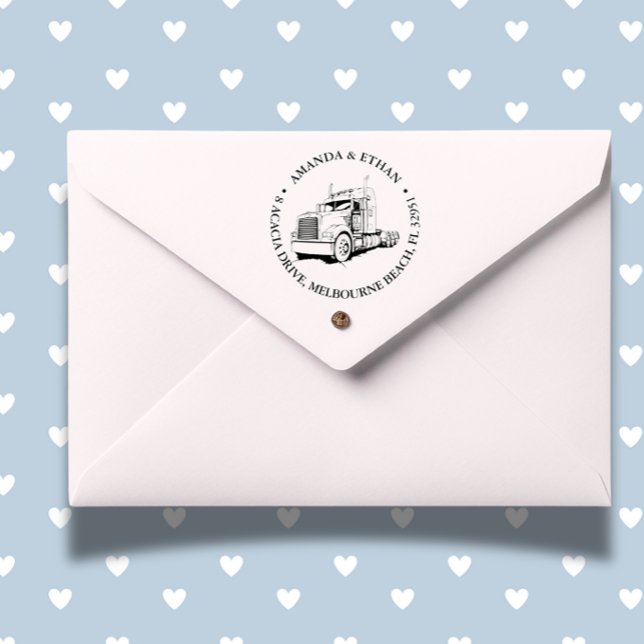 Carimbo Auto Entintado Semi Truck kenworth ( Make every impression unique and professional—order yours today!)