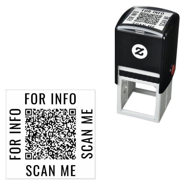 Carimbo Auto Entintado Seu próprio selo de autoimpressão de código QR per (In Situ)