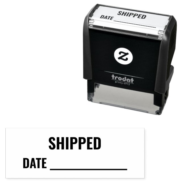 Carimbo Auto Entintado SHIPPED | Date (In Situ)