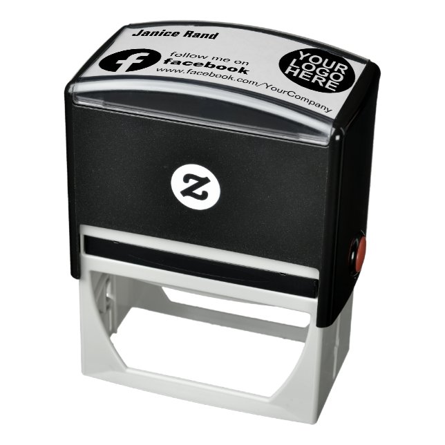 Carimbo Auto Entintado Siga-me no logotipo do Facebook (Produto)