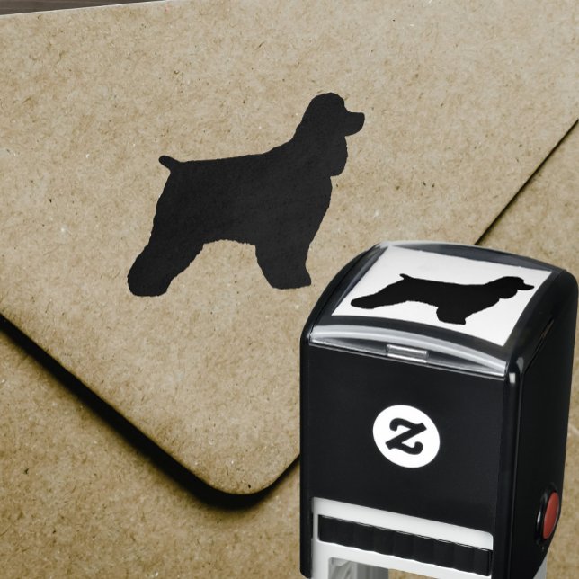 Carimbo Auto Entintado Silhueta De Cachorro De Cocker Spaniel (Criador carregado)