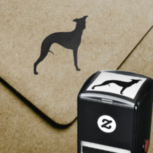 Carimbo Auto Entintado Silhueta de Whippet