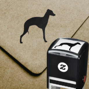 Carimbo Auto Entintado Silhueta do galgo italiano