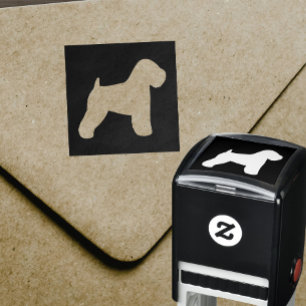 Carimbo Auto Entintado Silhueta revestida macia de Wheaton Terrier