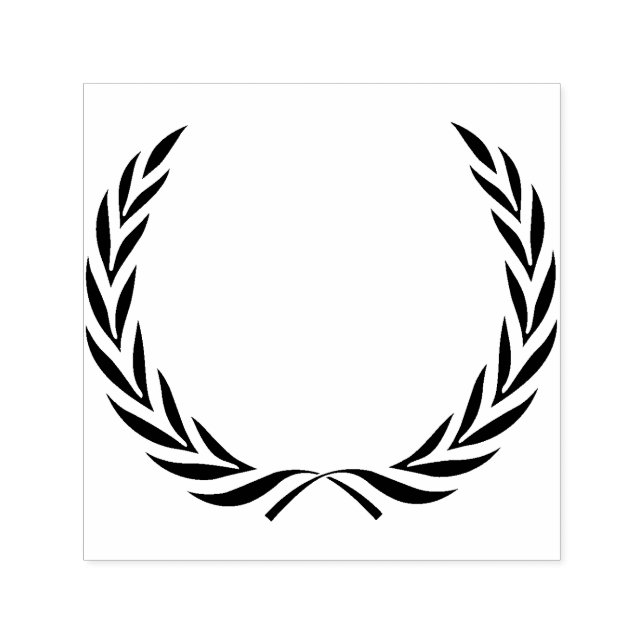 Carimbo Auto Entintado Silhueta simples da grinalda (Design)