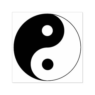 Carimbo Auto Entintado Símbolo Yin Yang Espiritual